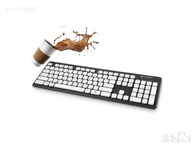 +Гаранция! Миеща се Клавиатура Logitech Washable Keyboard K310, снимка 3 - Клавиатури и мишки - 50984293