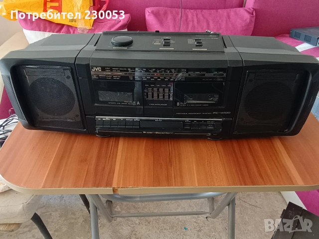 jvc pc- w100 (радиокасетофон 