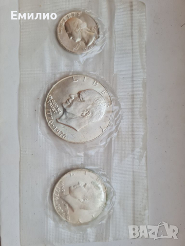 USA 🇺🇸 SILVER SET 1776-1976 , снимка 1