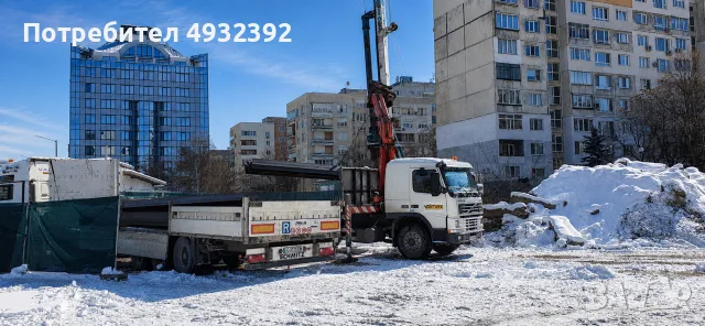 Бордови камион с кран под наем Volvo FM12 380 до 10t, снимка 3 - Индустриална техника - 55843294