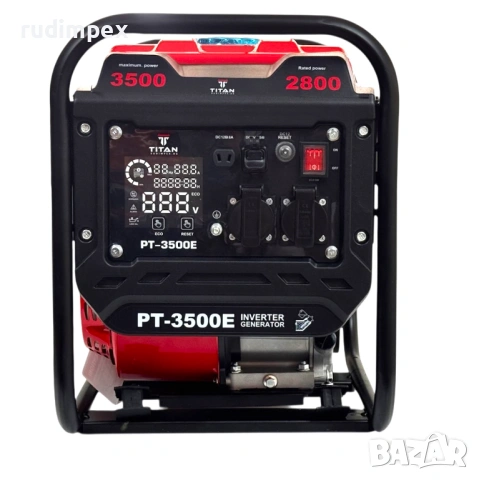 Инверторен бензинов генератор TITAN PT-3500E, 3.5 kW