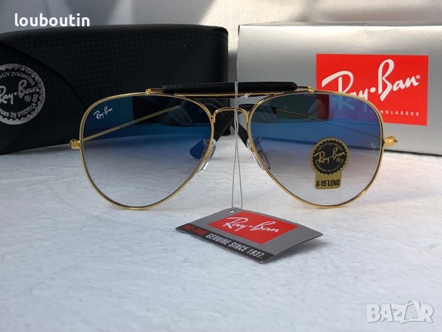 Ray-Ban RB3422 RB3025 limited edition слънчеви очила Рей-Бан авиатор с кожа, снимка 4 - Слънчеви и диоптрични очила - 41767501