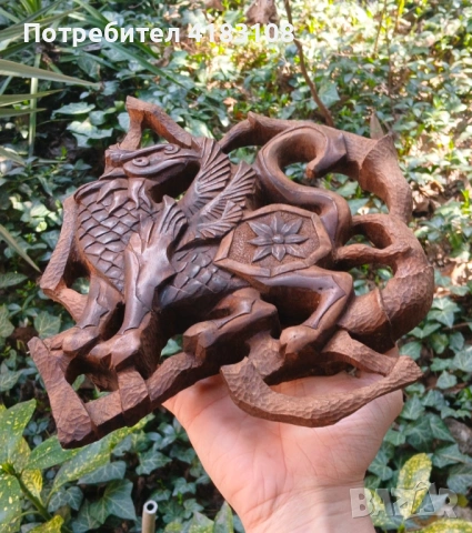 Пано ръчна дърворезба, снимка 3 - Пана - 53865610