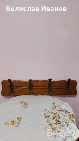 Закачалка за стена от масивно дърво в перфектно състоание., снимка 5 - Закачалки - 47514677