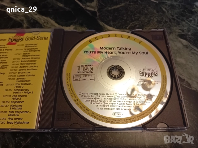 Modern Talking - You'Re My Heart You'Re My Soul, снимка 3 - CD дискове - 52048813