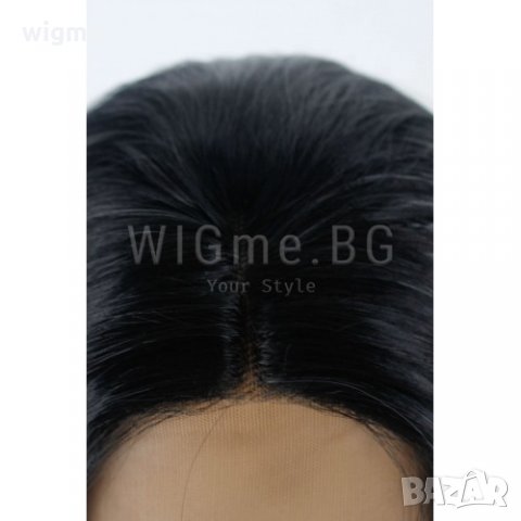 Дълга права сива лейс фронт перука Грейс, снимка 6 - Аксесоари за коса - 35670449