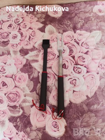 Вилица за грил+четка за мариноване.Комплект за барбекю. Цена-7 лв., снимка 2 - Барбекюта - 40544092