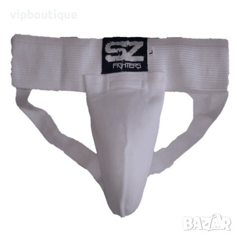 Протектор за слабини с PVC чашка, Бял, снимка 1