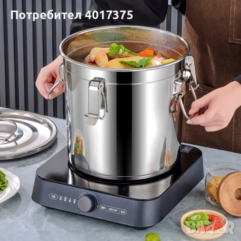 Неръждаем съд ,казан -херметически, снимка 2 - Съдове за готвене - 53850621