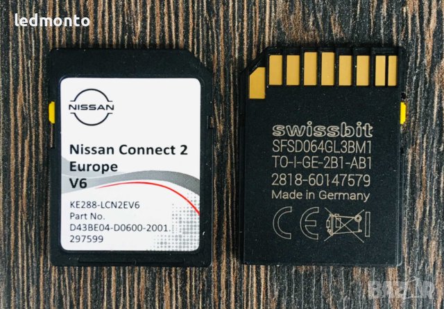 2023 SD card kapтa Nissan Connect 1 2 3 навигация Hucaн Qashqai/XTRAIL, снимка 2 - Части - 44228404