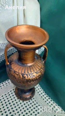 Ваза амфора със сцени от битки, снимка 4 - Декорация за дома - 50631668