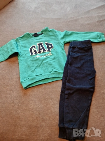 1-2г 92см Комплект горница и долница, памук, подплатени, без следи от употреба 