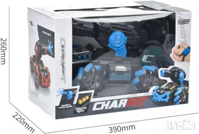 Танк с дистанционно управление и управление с ръка, изстрелва водни бомби, снимка 5 - Електрически играчки - 48688603