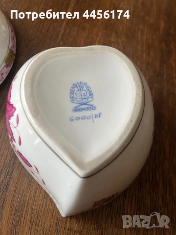 Унгарски порцелан Herend с декор “Apponyi” “Chinese bouquet - Pink”💗 , снимка 7 - Други - 50556159