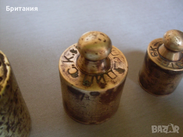 Стари бронзови тежести за кантар., снимка 4 - Антикварни и старинни предмети - 52909609