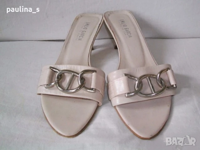 Два различни чифта / Винтидж! Летни чехли / Гръцки и испански "Emilio Garcia" / Естествена кожа , снимка 6 - Чехли - 29360171