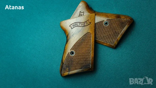 Чирени за Валтер/Walther PPK - орехови - ръчноизработени - гравирано лого, снимка 5 - Оборудване и аксесоари за оръжия - 56130538