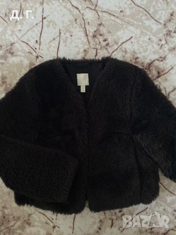 Черно пухено яке, снимка 1