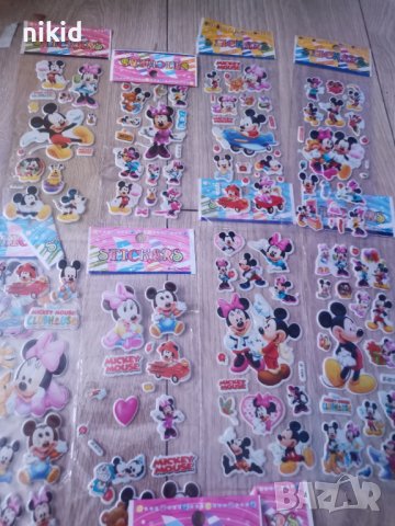  3D Мики и Мини Маус лист самозалепващи лепенки ръчна изработка декорация и др., снимка 5 - Други - 41373461