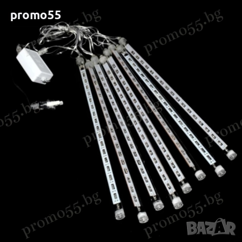 Коледни Лед Висулки Искрящ Падащ Сняг 8Брх48см., снимка 12 - Декорация за дома - 52336904