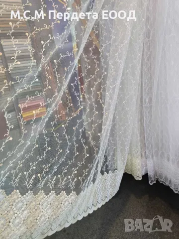 Нови модели плат от ефирна дантела за пердета , снимка 9 - Пердета и завеси - 48405812