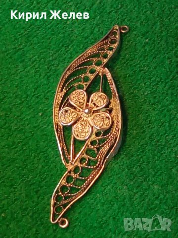 СРЕБЪРНА СТАРИННА ФИЛИГРАННА ВИСУЛКА УКРАШЕНИЕ БИЖУ СРЕБРО РЪЧНА ФИНА РАБОТА 22252, снимка 7 - Антикварни и старинни предмети - 33135053