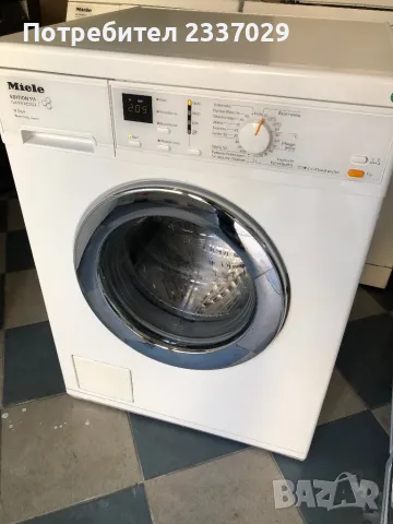 Пералня:МиелеW3164-едиш:111-7кг-1год гаранция,може-2г,на друга цена/дисплей,още много екстри,, снимка 2 - Перални - 48025064