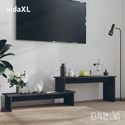 vidaXL ТВ шкаф, сив, 180x30x43 см, инженерно дърво(SKU:806267), снимка 2 - Шкафове - 48648241