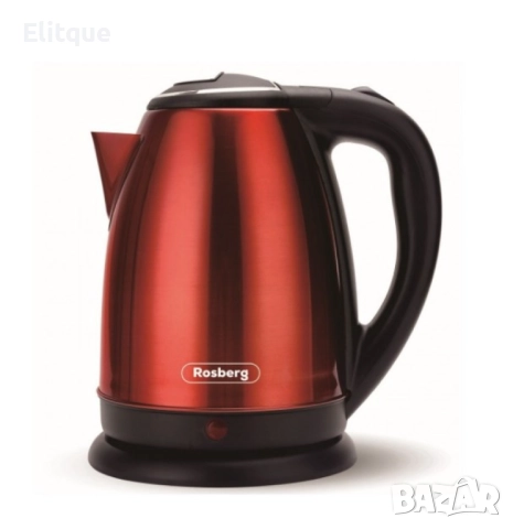 Електрическа кана Rosberg, 1800W, 1.8л., Корпус неръжд. стомана, Черен/ Сив Металик/ Червен металик,, снимка 5 - Друга електроника - 52888932