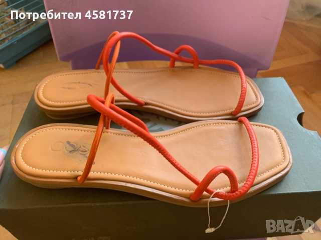 Дамски сандали естествена кожа Cos, размер 39, снимка 2 - Сандали - 51878974