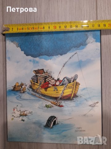 Карикатура на рибар, снимка 3 - Други ценни предмети - 40522219