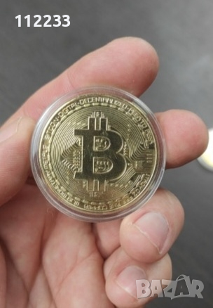 Bitcoin позлатена монета, снимка 3 - Нумизматика и бонистика - 36343965