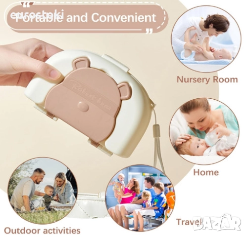 Комплект четки за бебешки шишета FUSACONY 7-в-1, комплект за почистване и сушене на бебешки шишета, снимка 6 - Прибори, съдове, шишета и биберони - 51705013