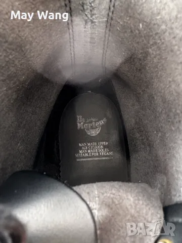 Унисекс високи обувк Dr. Martens Vegan 1460, 44 EU, Черен, Като нови, снимка 5 - Мъжки боти - 48029965