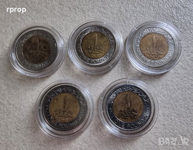 Монети. Египет. 1 паунд . 5 различни монети. По трудни за намиране., снимка 8 - Нумизматика и бонистика - 40911707