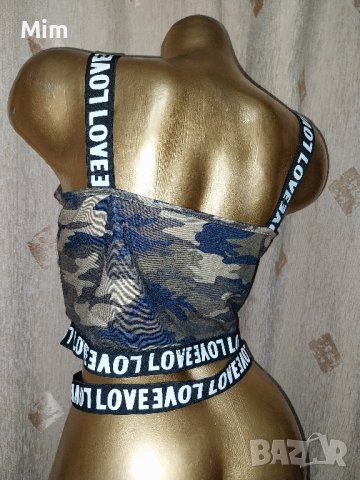 Love M Бюстие с широк ластик с лого анимал принт , снимка 6 - Корсети, бюстиета, топове - 41950192