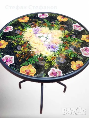 Градинска маса от епоксидна смола