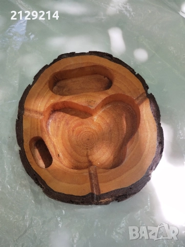 Дървен пепелник , снимка 3 - Други - 51472284