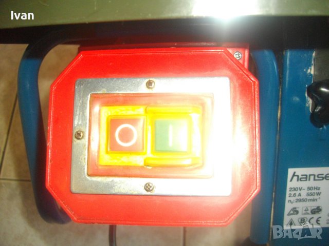 550W/ф180мм-Немска Профи Ел.Машина Мокро/Сухо Рязане 35мм Плочи/Плочки-HANSEATIC-С Паралел Линеал , снимка 11 - Други инструменти - 41016907