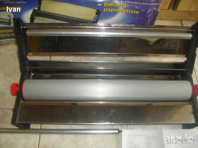 Нова Машина Залепяне Тапети До 58 см-Дания-Инокс-Неръждавейка-Пълен Комплект-С 2 Стяги-Tapeten Klest, снимка 3 - Стяги - 36494258