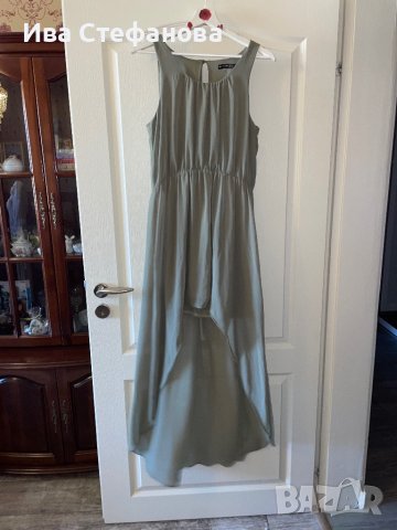 Разкошна феерична асиметрична зелена елегантна официална парти шаферска шаферка рокля , снимка 5 - Рокли - 41605643