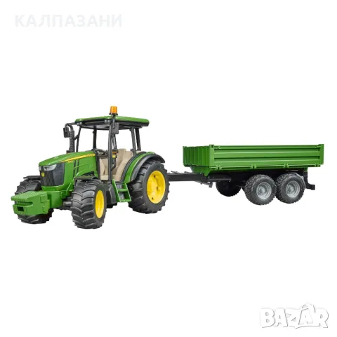 Трактор John Deere 5115 M със самосвално ремарке BRUDER 02108