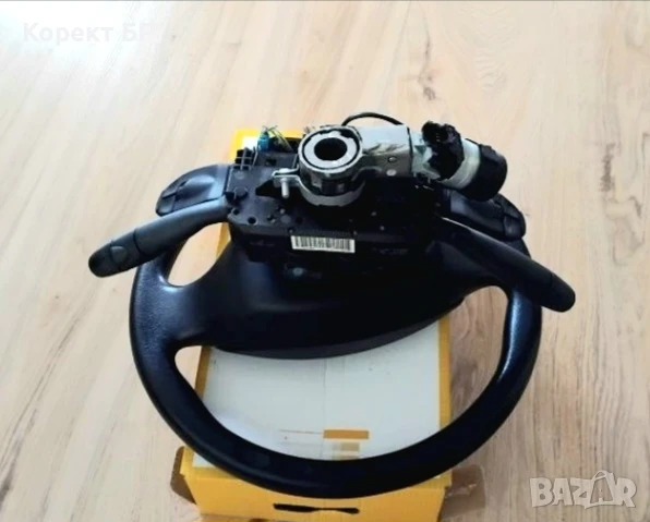 Мултифункционален волан с аербег airbag и лентов кабел + лост за мигачи/чистачки за Пежо , снимка 6 - Части - 51233351