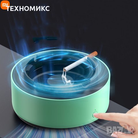 Бездимен пепелник с директно засмукване 360-градусов пречиствател на въздух с отрицателни йони, снимка 9 - Аксесоари и консумативи - 41384341