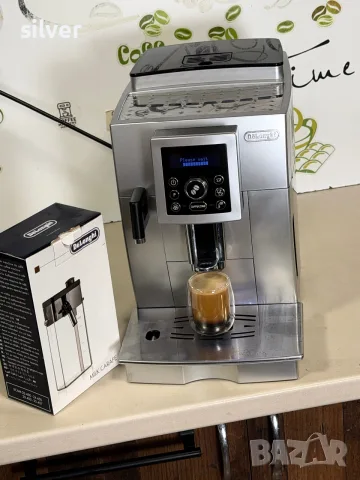 Кафемашина кафе автомат delonghi cappuccino с гаранция, снимка 6 - Кафемашини - 56215569