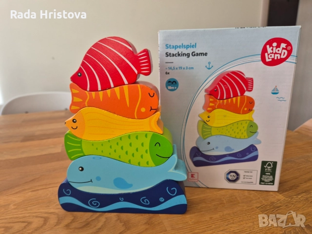 Дървени играчки и музикален килим за деца над 12 месеца, снимка 14 - Образователни игри - 52627483