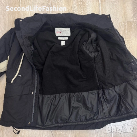 Мъжко ски яке Degre 7, черно, размер M D7K с качулка., снимка 2 - Зимни спортове - 52571792