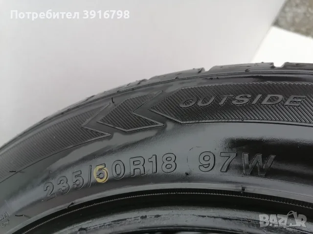 4бр. летни гуми 235 50 18 VW Tiguan Sharan Audi Q3 BMW e38 X3 Ford Kuga S-Max Galaxy Volvo V60, снимка 3 - Гуми и джанти - 55741657