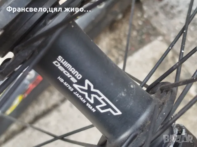 26 цола алуминиев велосипед колело хидравлични спирачки,27 скорости Shimano deore xt , снимка 4 - Велосипеди - 50233307