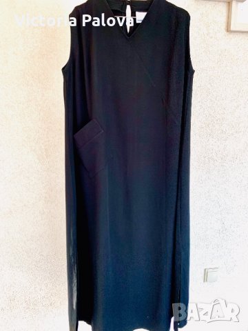 Дълга черна свободна рокля MARQUE NOIRE, снимка 1 - Рокли - 34240284